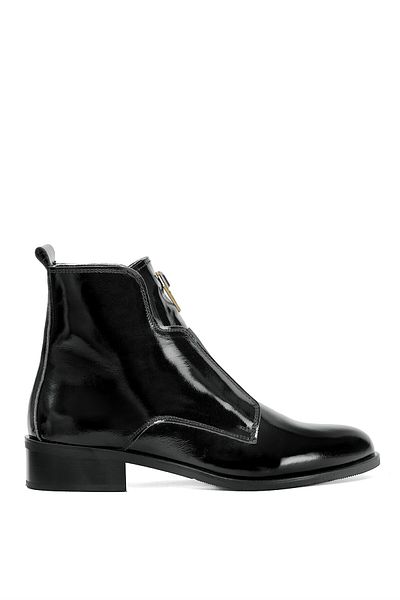 Ayakkabı Fuarı Elit Dk2400 - Women's Black Genuine Leather Classic Boots
