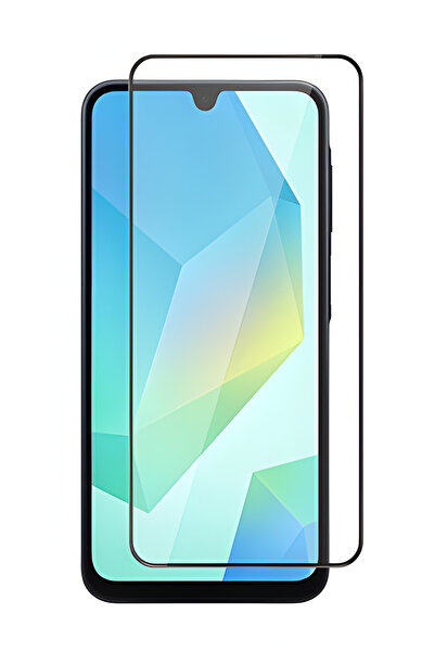 Fibaks Galaxy A06 Kırılmaz Cam Tam Ekran Koruyucu 150cc Antistatik Büyük Kenar 9h Gerçek Temperli Koruma