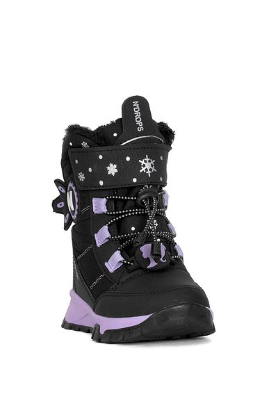 Ayakkabı Fuarı ASEYL014 Cizme de zăpadă Elite Booties - Fete Negru și Liliac