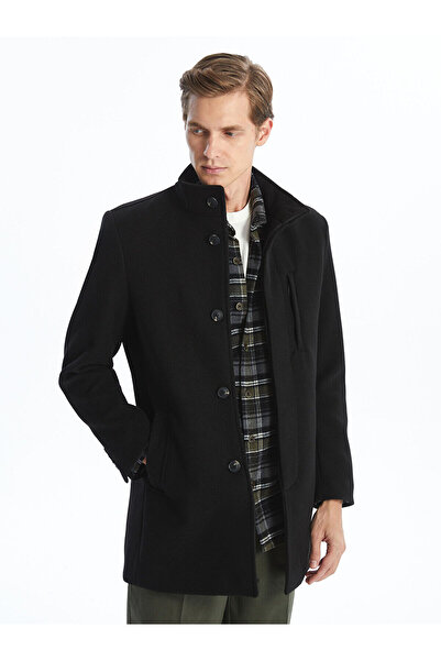 LC Waikiki LCWK Standart Kalıp Dik Yaka Erkek Kaşe Kaban