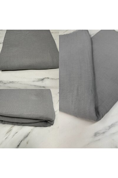 ipekkumaş Gri Yüzde Yüz Pamuklu Çift Kat Elbiselik Müslüm Kumaş Ürünümüz Adet...