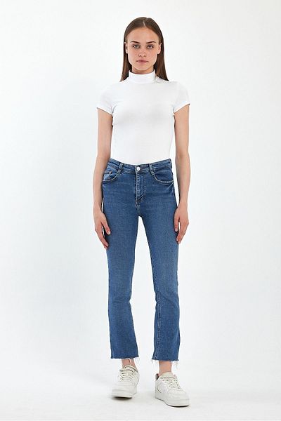 ZACHARIUZ White Short Sleeve Stand Collar Bodysuit-042