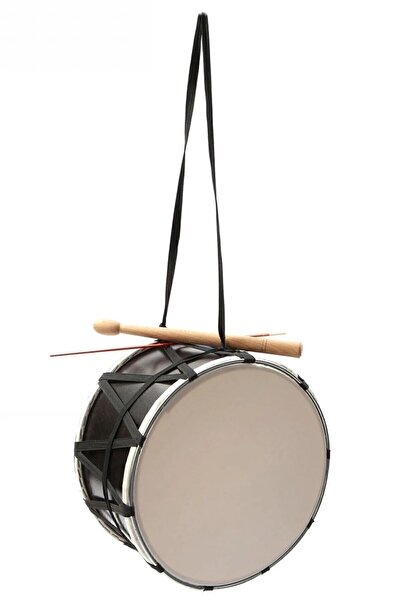 GÜZELYÜZ AVM Ahşap Davul 30cm İp Askılı Kaliteli Ahşap Kasnak Çocuk Davulu Tokmak Çubuk Dahil 23 Nisan Davulu