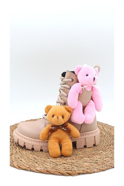 Moda Lime Καθημερινή ορθοπεδική σόλα Teddy Bear Boots Παιδικές χειμερινές μπότες για κορίτσια Παιδικά παπούτσια Παιδικά χειμερινά ροζ Panda μπότες