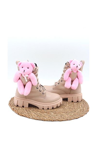 Moda Lime Καθημερινή ορθοπεδική σόλα Teddy Bear Boots Παιδικές χειμερινές μπότες για κορίτσια Παιδικά παπούτσια Παιδικά χειμερινά ροζ Panda μπότες