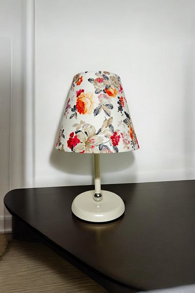 Göksu Lighting Fabric Flowered Model Night and Table Lamp