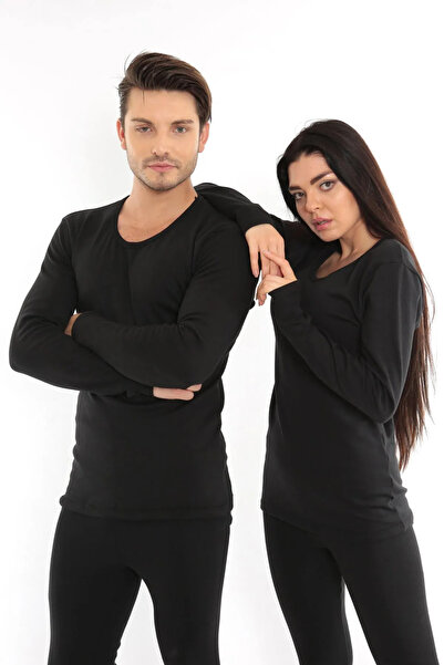 SWEAT FAST Unisex Cotton Thermal Suit |   Lower and Upper Underwear Set with Raised Inside