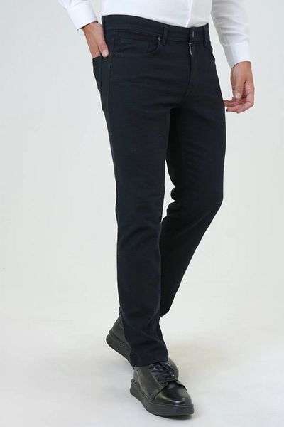 SÜVARİ Slim Fit Dobby Patterned Full Cotton Pants