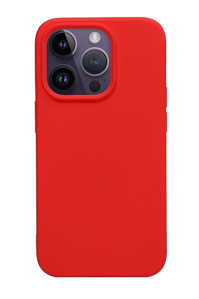 Merwish غطاء حماية من السيليكون متوافق مع هاتف Apple Iphone 14 Pro باللون الأحمر