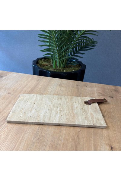 LİSPERA Leather Decorated Travertine Marble Presentation