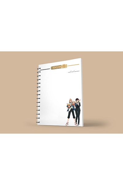nihonwosekai Chainsaw Man A5 Size Anime Spiral Notebook 50 Sheets