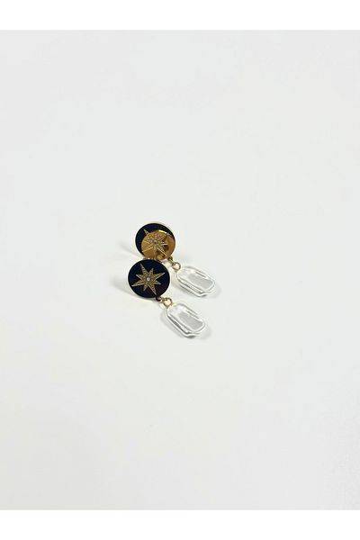 Store 316L أقراط ذهبية على شكل نجمة