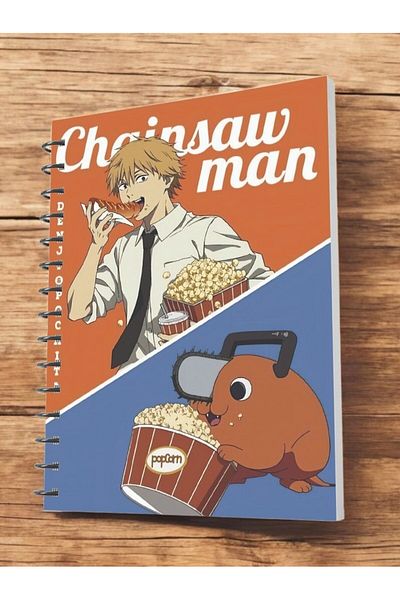 nihonwosekai Chainsaw Man A5 Size Anime Spiral Notebook 50 Sheets