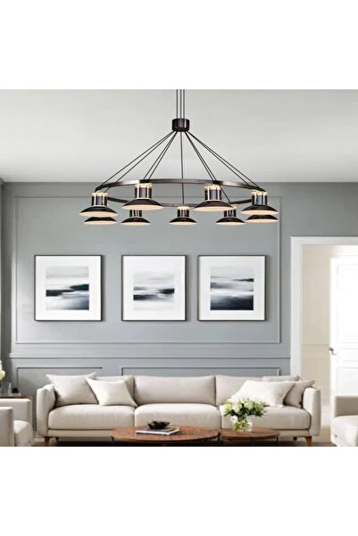 Özcan Aydınlatma Özcan Aydınlatma 3127-9A Foola 9'lu Sarkıt Kumandalı Platin