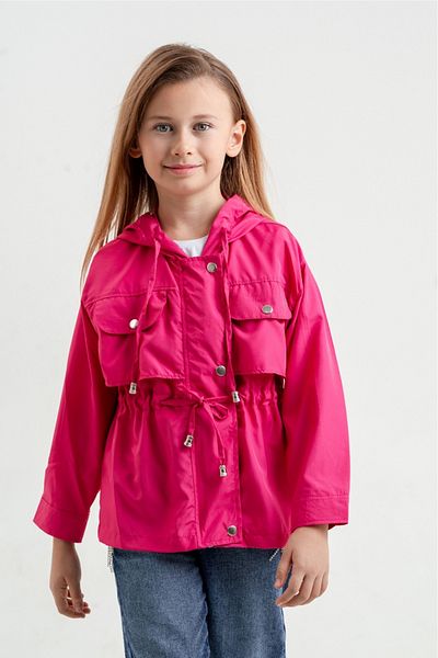 GİYİCEM Girl's Raincoat 1655 - with Pocket Cover