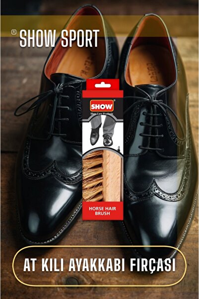 SHOW Sport At Kılı Ahşap Ayakkabı Ve Elbise Temizleme Fırçası 1 Adet