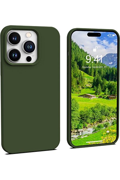 Merwish Apple Iphone 14 Promax Uyumlu Içi Kadife Logolu Lansman Silikon Kılıf...