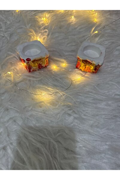 SÜSLÜTASARIM Yılbaşı mumluk