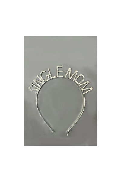 kidspartim Кам'яний Single Mom Напис для незаміжніх матерів Срібна корона для...