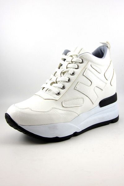 Erkan Saçmacı Maria White Hidden Wedge Pantofi Casual