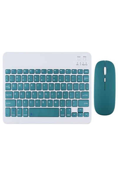 DEANB Bkb011 Mini 24x15cm Kablosuz Bluetooth Klavye & Mouse Seti - Universal Uyumlu, Taşınabilir Ve Şarjlı