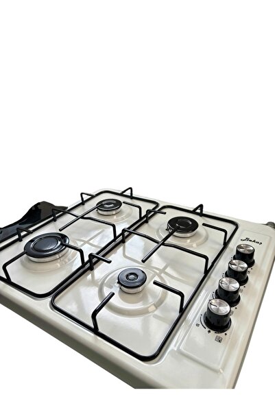 BEKAŞ TÜPLÜ SÖNME EMNİYETLİ 4 GÖZÜ GAZLI DÜĞMEDEN ÇAKMAKLI Emaye SETÜSTÜ OCAK