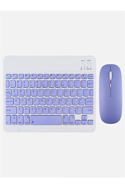 DEANB Bkb011 Mini 24x15cm Kablosuz Bluetooth Klavye & Mouse Seti - Universal Uyumlu, Taşınabilir Ve Şarjlı