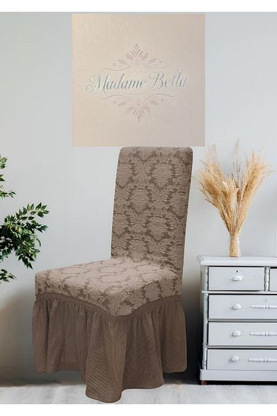 MADAME BELLA 1 τεμάχιο μοτίβο σάλι Jacquard Khve Jacquard υψηλής ποιότητας εύκαμπτο με φούστα που πλένεται κάλυμμα καρέκλας χωρίς γούνα