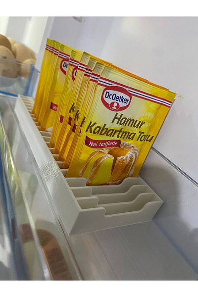 Günyan Store White Kitchen Fridge Vanilla, Embossing Powder Organizer, Bag Tea Herbal Tea Organizer