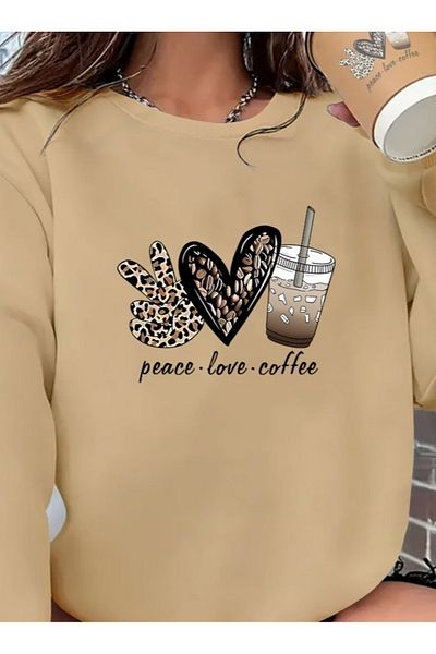 Kokosh moda Γυναικεία μακρυμάνικη μπλούζα με λαιμόκοψη με μοτίβο βισκόζης με δύο κλωστές