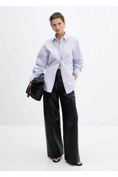 MANGO Woman Cămașă Oxford 100% bumbac