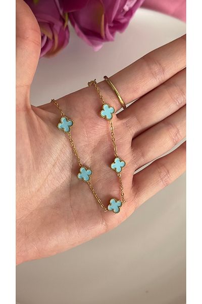Opia JEWELRY - Mini Model Clover Steel Chain Bracelet (18+5cm)