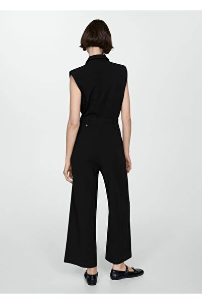 MANGO Woman Pants with belt and pens