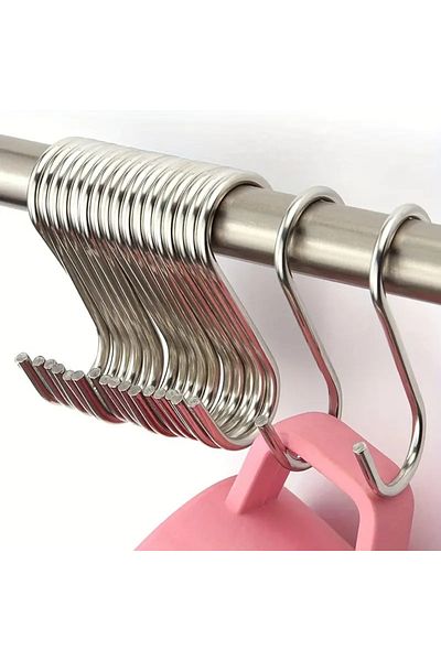 VENON 5Pcs Practical Hanging Chrome Color Metal, S, Es, Bathroom and Iron Hook