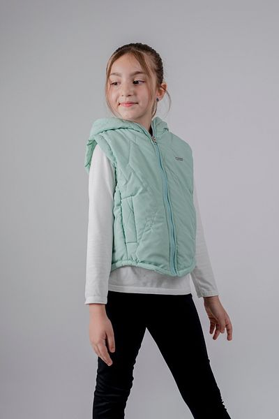 GİYİCEM Geometric Patterned Girl's Vest 1703