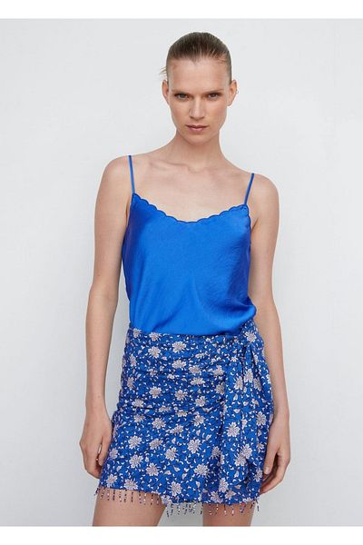 MANGO Woman Bluse aus Satinspitze