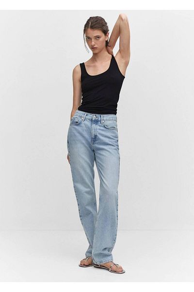 MANGO Woman Low-cut Collar Strappy Blouse