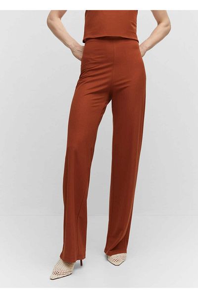 MANGO Woman Knitwear wideleg pants