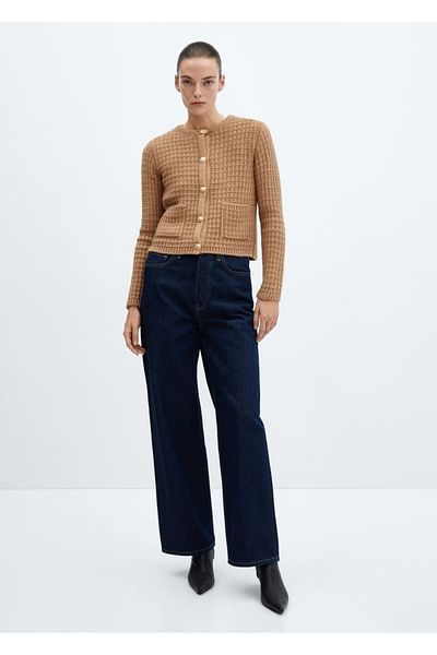 MANGO Woman Cardigan din tricotaj cu nasturi