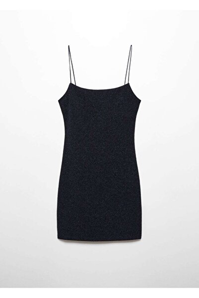 MANGO Woman Simli Askılı Elbise