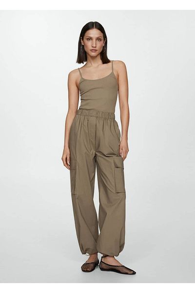 MANGO Woman Parachute Overalls with Straps