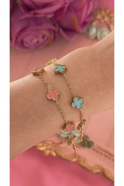 Opia JEWELRY - Mini Model Clover Steel Chain Bracelet (18+5cm)