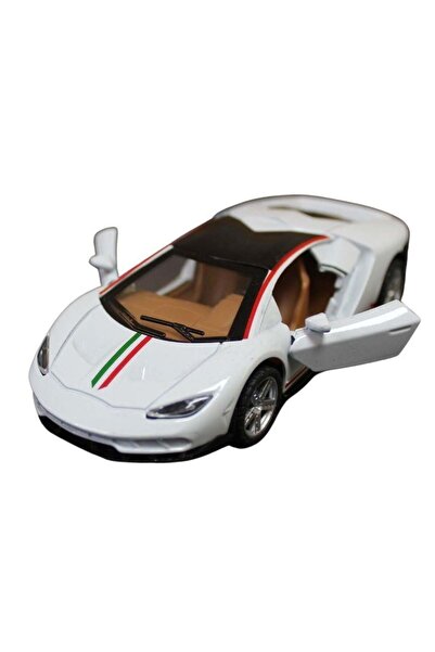 Ceren سيارة رياضية CTOY 1:32 ذات أبواب سحب وفتح 63261 باللون الأبيض