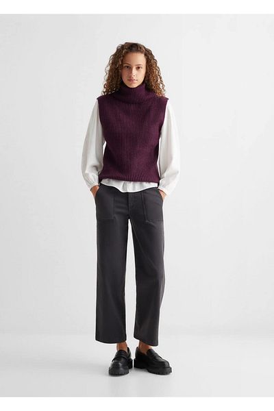 Mango Teen Pulover violet pentru copii