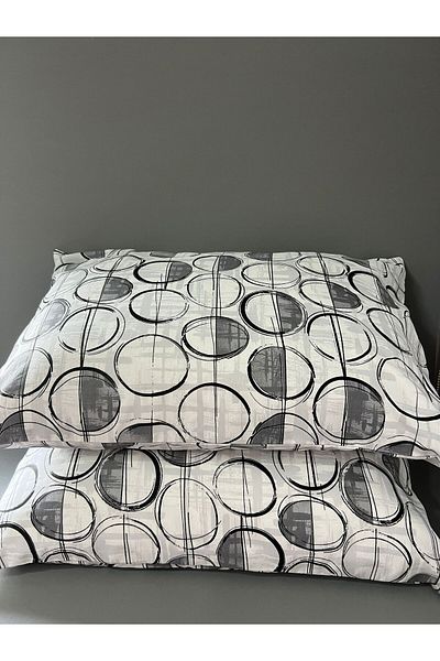 mihriban Pachet 2 Fete de Perna cu Motiv Geometric 50x70 Cm