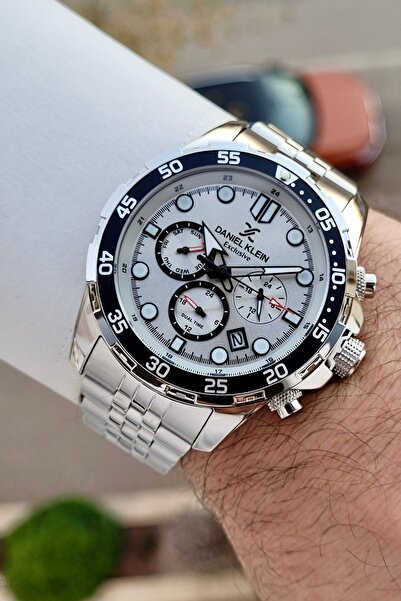Daniel Klein Beyaz Renk 24 Ay Garantili 44 Mm Fonksiyonlu Erkek Kol Saati