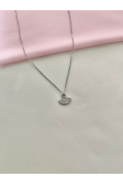 Alexis Carrel Retro Minimal Vintage Fan Necklace
