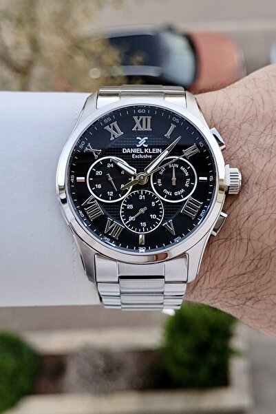 Daniel Klein Kadranı Siyah Kordonu Beyaz Renk 24 Ay Garantili 45 mm Erkek Kol...