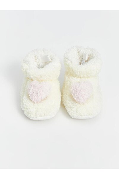 LC Waikiki STEPS Ekru Ponpon Detaylı Kız Bebek Panduf