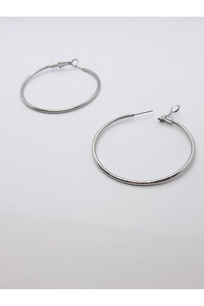 Set Stainless Steel Antiallergic Hoop Earrings (Thickness: 2 mm)